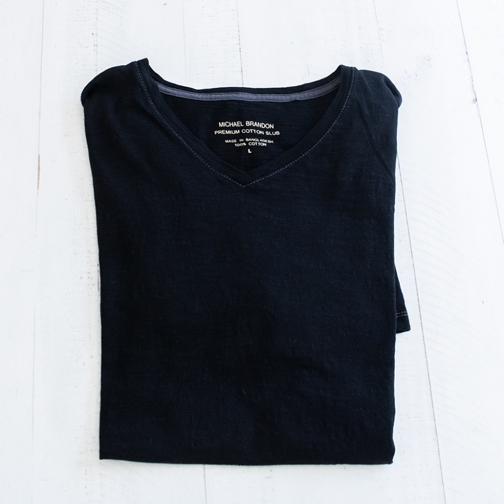 Men's Michael Brandon 100% Cotton Slub Tee L